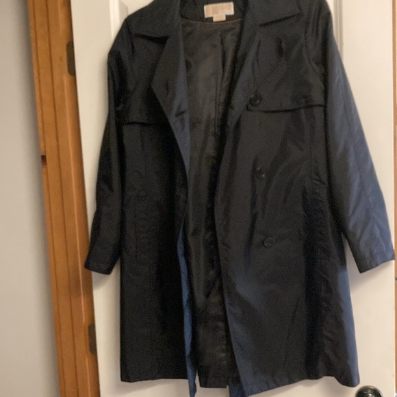MICHAEL Michael Kors Trench Pant Coat black womens large - Picture 4 of 8